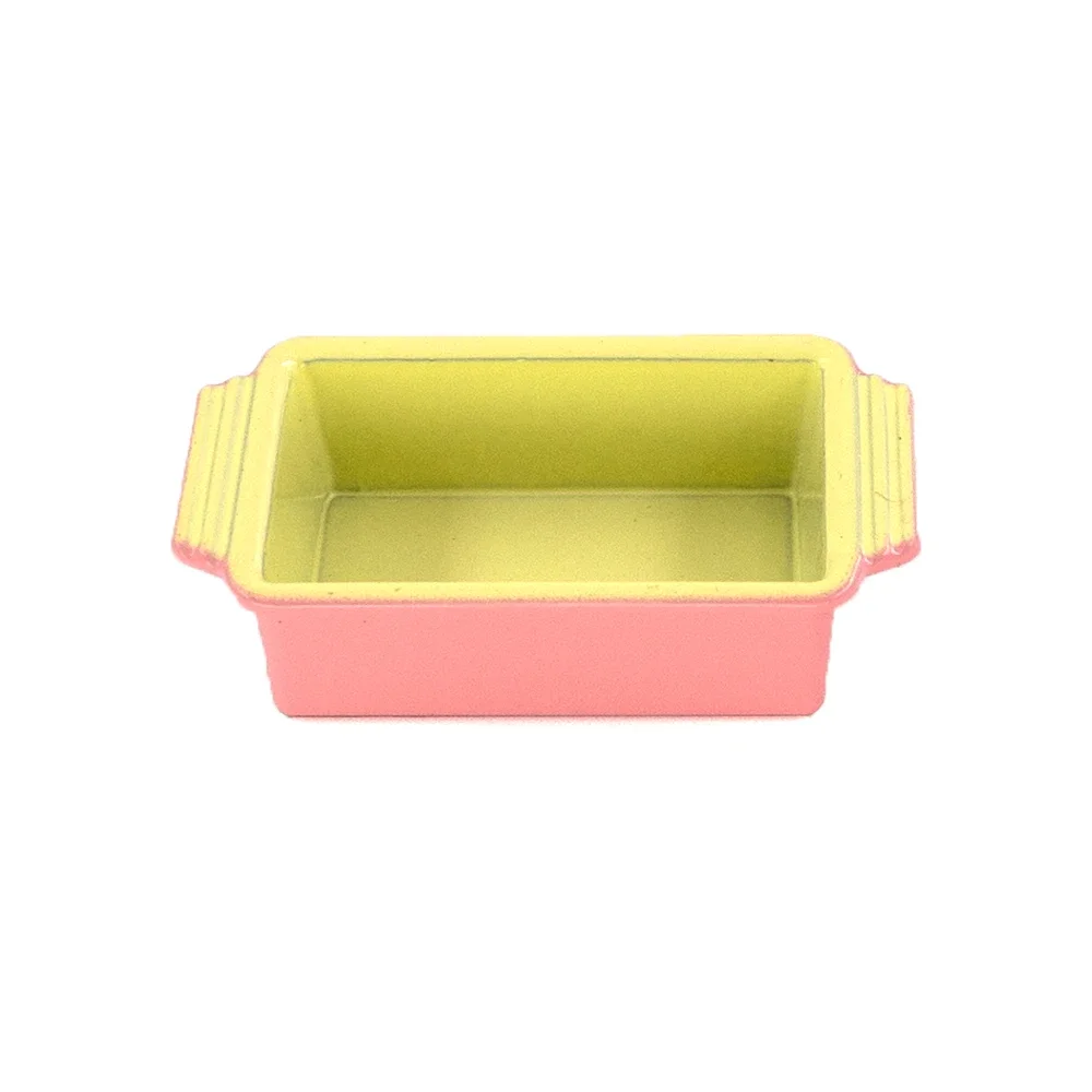 1Pcs 1/12 Dollhouse Miniature Accessories Mini Metal Lunch Box Simulation Food Box Model for Doll House Decoration ob11