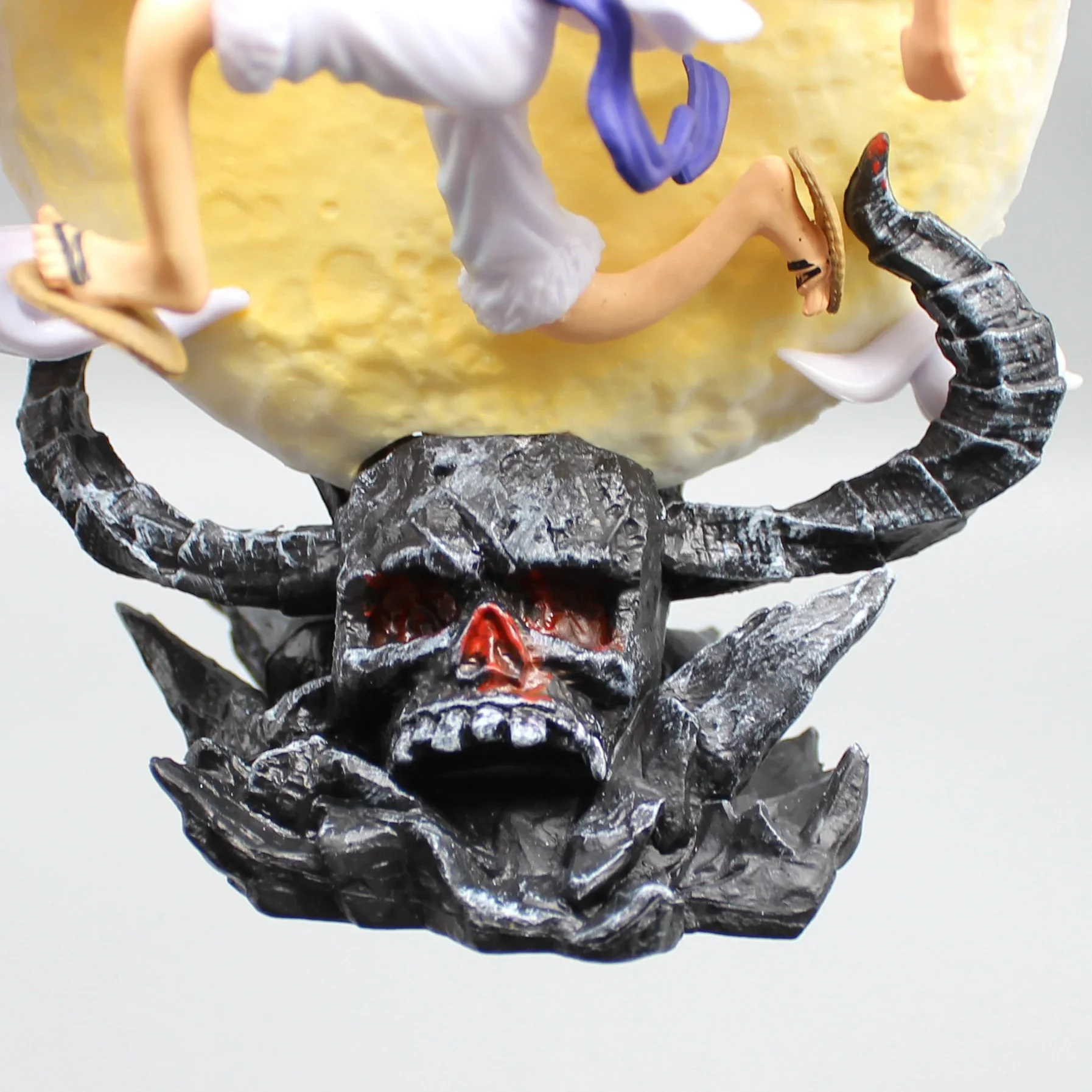 New One Piece Anime Figure Gear 5 Luffy Figures Moon With Led Nika Luffy Statue  15cm Pvc Gk  Collectble Doll Toy Gifts