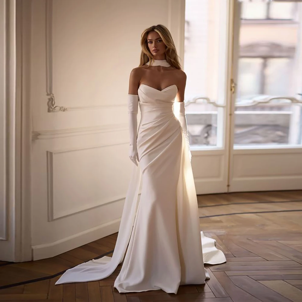 

Off Shoulder Women Wedding Dresses Sweethart Mermaid Bridal Gown Engagement Banquet Vestidos De Novias No Gloves Customized 2026