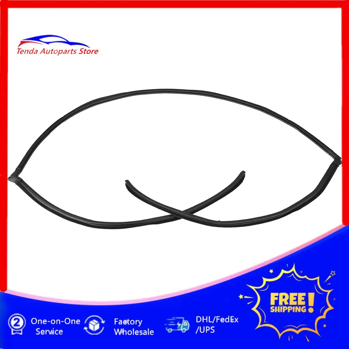 

51317027916 Car Rear Upper Trunk Windshield Upper Moulding Trim Rubber Seal For BMW E60 5 Series 525i 530i 528i 2004-2010