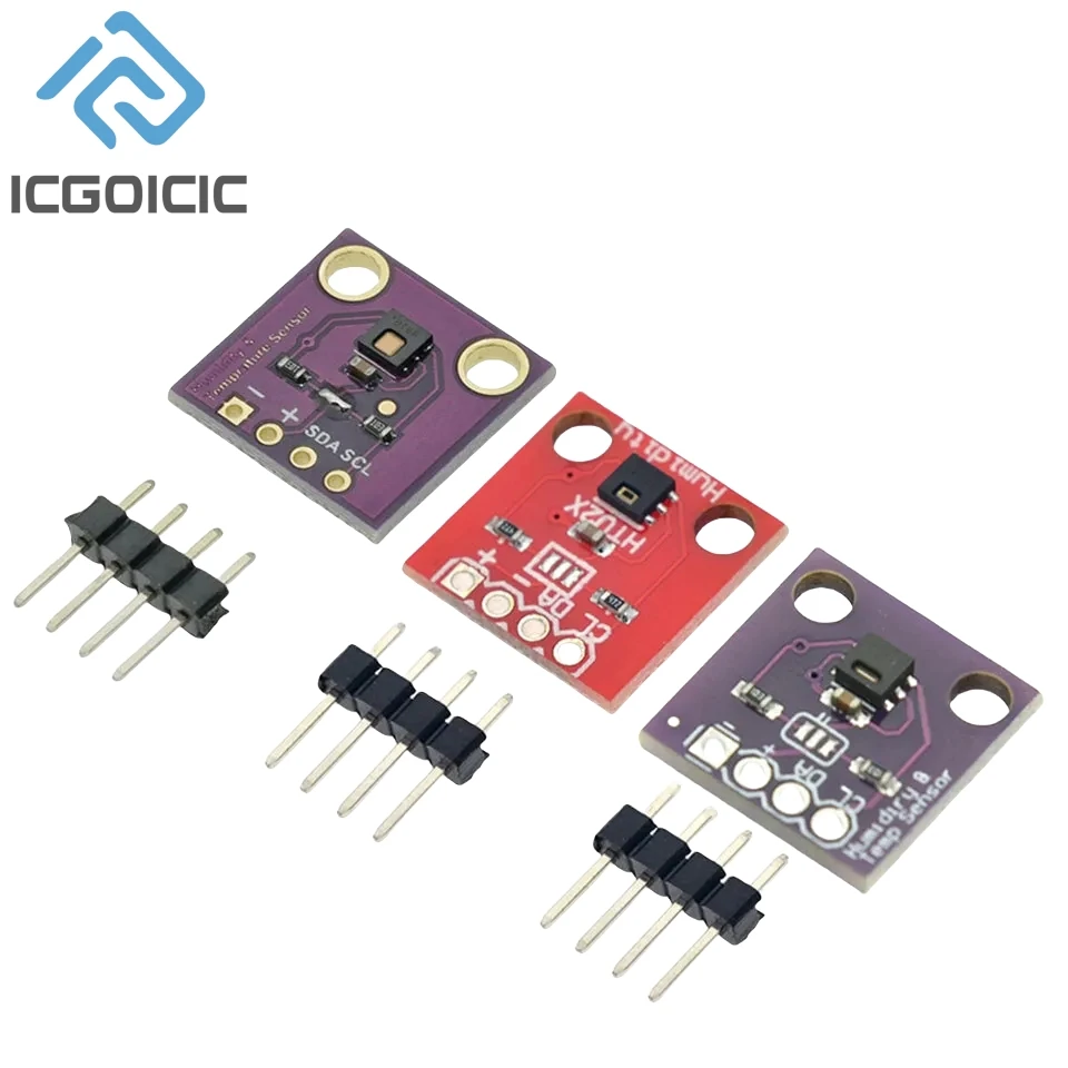 HDC1080 Si7021 SHT20 HTU21D Temperature And Humidity Sensor Module I2C Digital High-Precision For Raspberry Pi Arduino