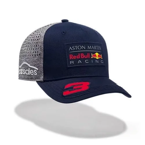 Imagen 2 del producto 2025 nuevo sombrero de toro rojo checo Perez Red Bull Racing sombrero de carreras para hombres y mujeres al aire libre Red Bull sombrero para el sol Red Bull gorra de béisbol