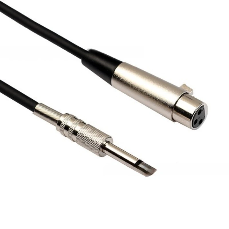 

Black Zinc Alloy Head Double Shield 6.35 Circular Canon XLR Female Microphone Microphone Cable Canon Cable