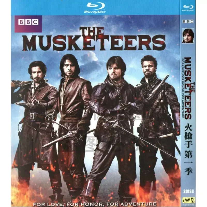 

British adventure drama TV series Musketeer Seasons 1 to 3 high definition BD Blu-ray 6 discs
