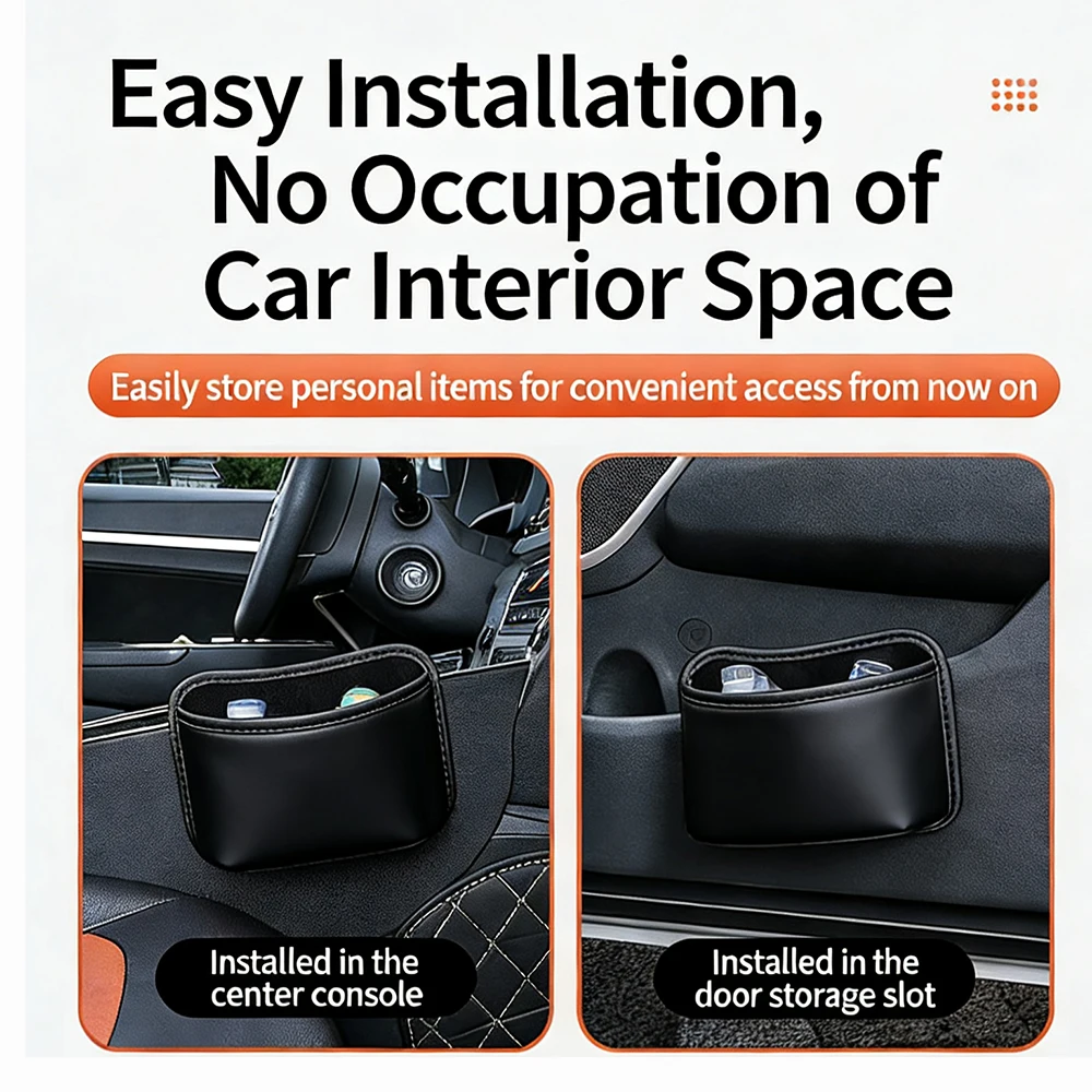 Car Trash Bin Hanging Garbage Dust Case Storage Box Car Door Cup Holder for BYD Atto 3 Seal Seagull SHARK Dolphin Song Yuan view 5