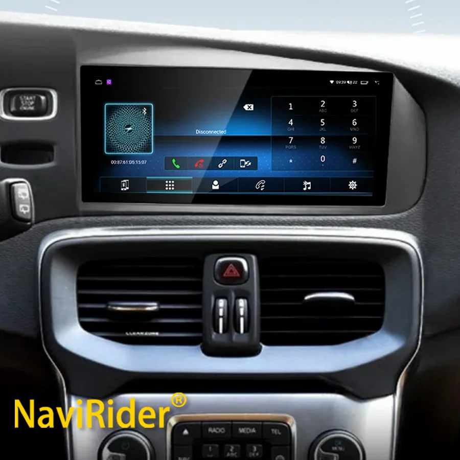 Autostereo multimediaspeler Android 15 2Din GPS draadloze CarPlay 8.8 inch touchscreen head unit voor Volvo V40 2011-2018