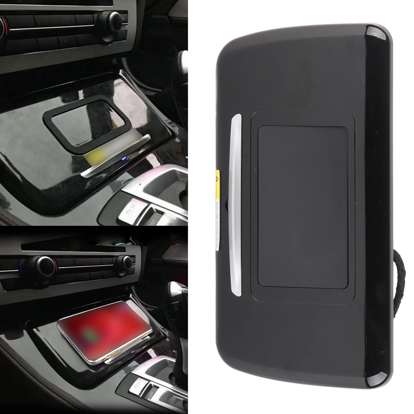 

15W Wireless Car Charger 2‑in‑1 Phone Holder Replacement for 5 Series F10 / F11 / F18 2011‑2017