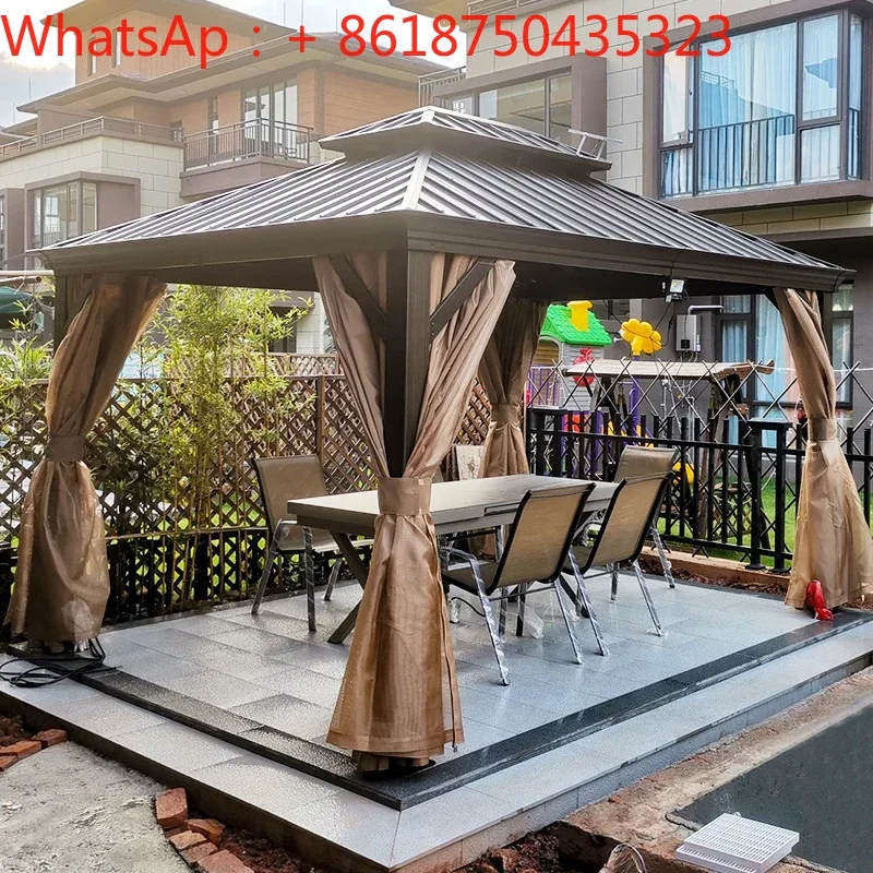 Yuanmao aluminum alloy outdoor pavilion courtyard villa pavilion garden sunshade outdoor balcony outdoor sun canopy