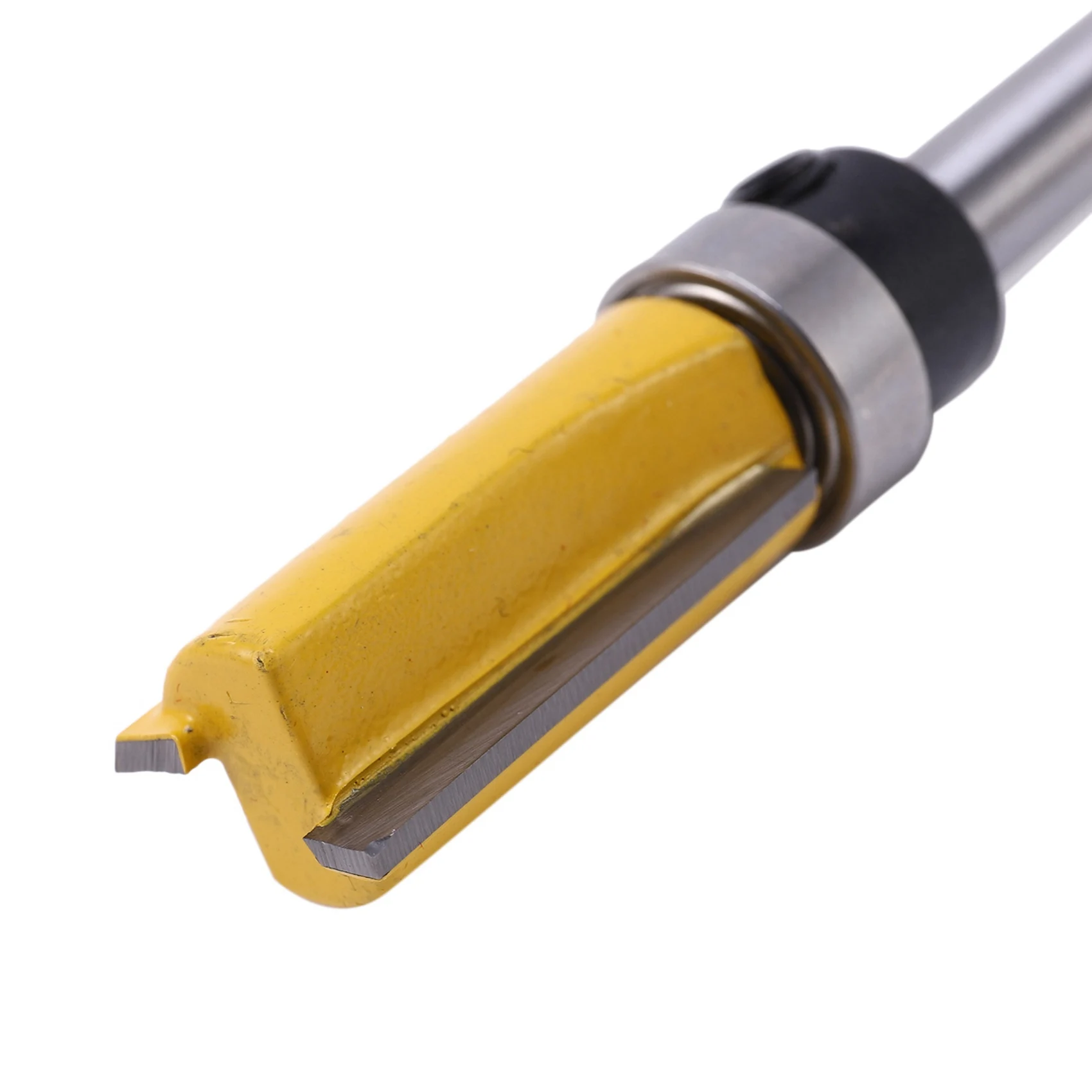 

Flash Trend 6Pcs 1/4 Inch Flush Trim Router Bit Pattern Bit Top & Bottom Bearing 1/2 Inch Blade Template Edge Wood Trimmer Cutte