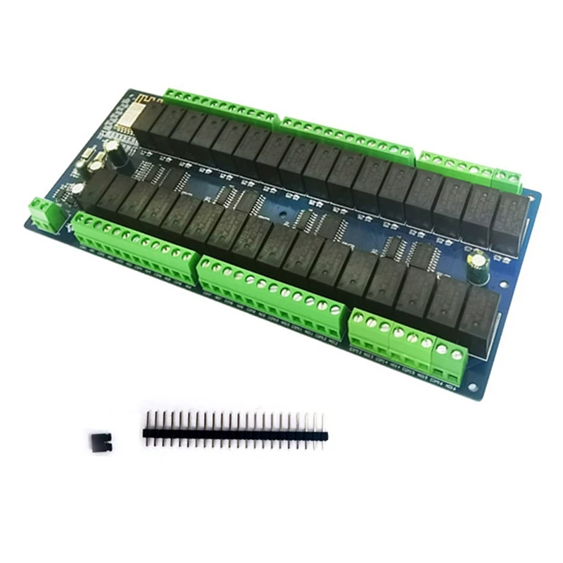 DC24V Power Supply ESP8266 Development Board Wifi 32-Way Relay Module ESP-12F Secondary Development Board