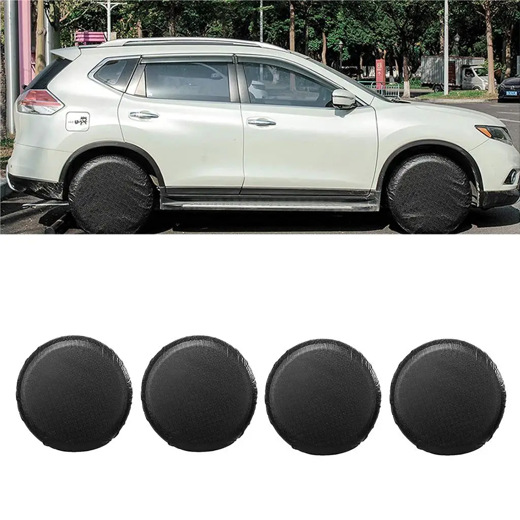 

4pcs Tire Covers for , Waterproof Protectors for Motorhome Boat Trailer Camper for Diameter 24 to 26inch Dia.