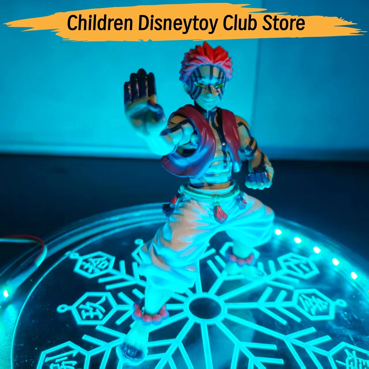 

Demon Slayer Infinity Castle Аниме Akaza Компас Игольчатые навыки Фигурки Модель Фигурка Фигурка, база и лампа Коллекция «сделай сам»