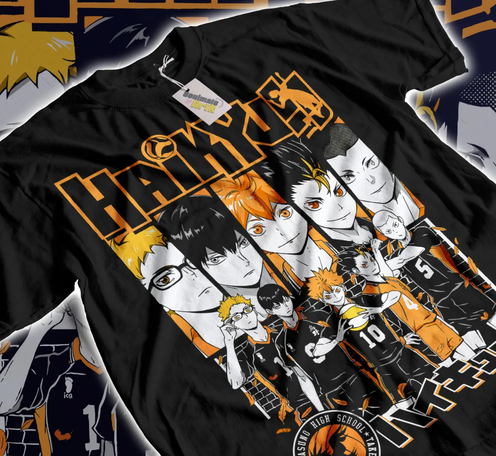 Haikyuu T-Shirt Volleyball Kuroo Tetsurou Kozume Kenma Anime Sweater Soft Tee