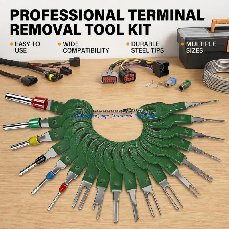 H7BD 41 Piece Car Electrical Terminal Tool Electrical Connector Pin Removal Tool Design For Smooth Pin Tasks