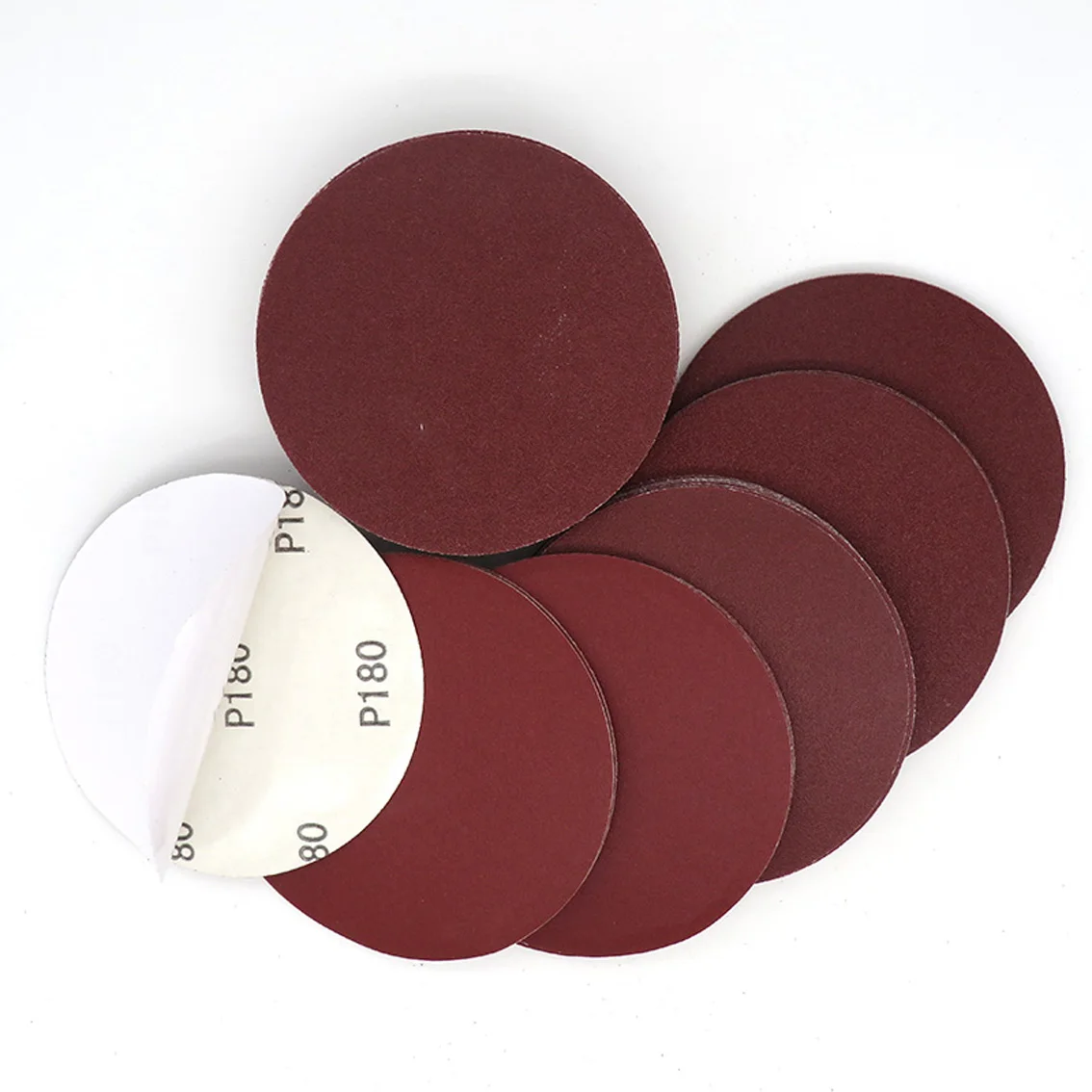 2-30PCS Gum Backing Red Color Sandpaper - 5Inch 125MM Sanding Discs Hook loop PSA/Adhesive 60-2000 Grits for Polishing Grinding