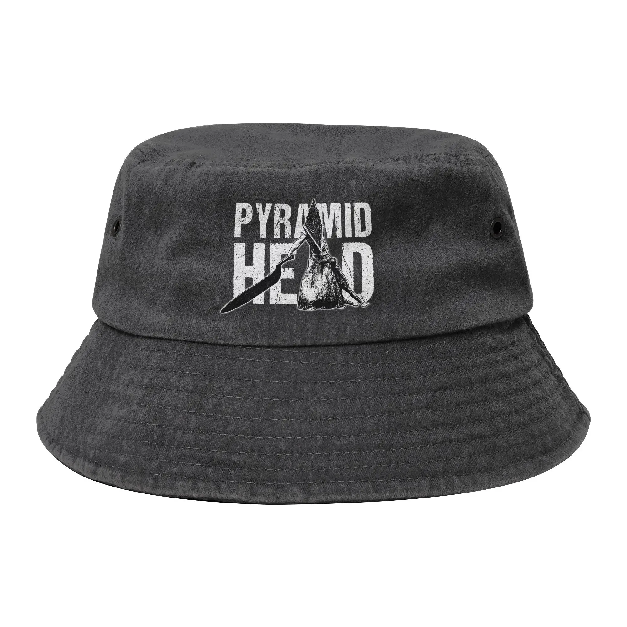 Women Men Bucket Hat Pyramid Head Silent Hill Summer Beach Vacation Getaway Headwear Packable Fisherman Cap  Bob Hat Gifts