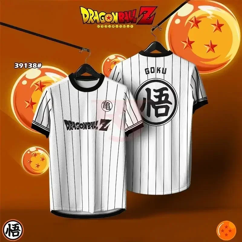2026 Summer Dragon Ball Retro Fitness T-shirt Men's Oversized 3D Printed Short-sleeved Family Unisex Children's Sports Shirt Y2k