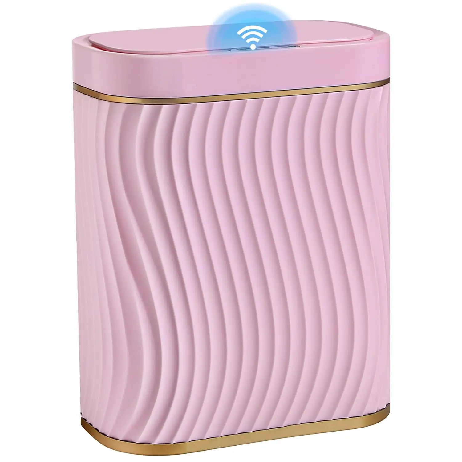 

Bathroom Trash Can with Auto Touchless Lid, 2.6 Gal Smart Garbage Can Narrow Waterproof Trash Bin for Bedroom, Office,