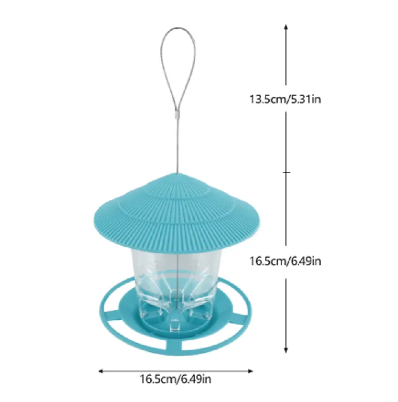 Bird Feeder Automatic Foot Feeding Tool Outdoor Bird Feeder Hanging Nut Feeding Multiple Hole Dispenser Holder Food Container - view 3