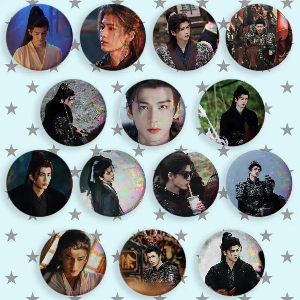 The TV series Pursuit of Jade X-Xie Zheng Z-Zhang Linghe Brooches Cartoon Badge Pins Backpack Hat Accessories Friend Gift