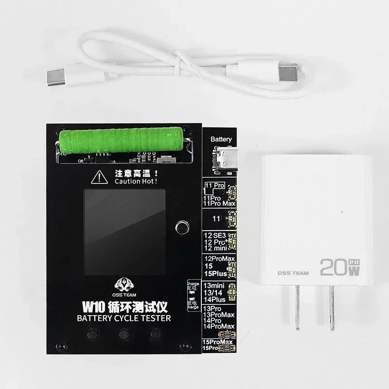 OSS Team W10 Battery Life Pop Up Tester Quickly Increase iPhone 11 12 13 14 15 Pro Max Battery Health and Replace Battery Tools