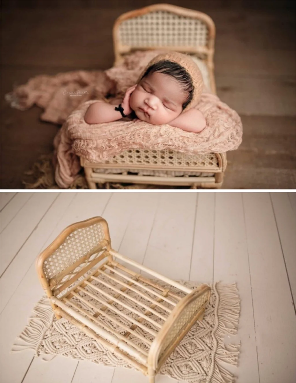 Newborn Photography Props Weaving Baskets Photo Bed Posing Props Infant Photo Shoot Accessories Big Posing Props