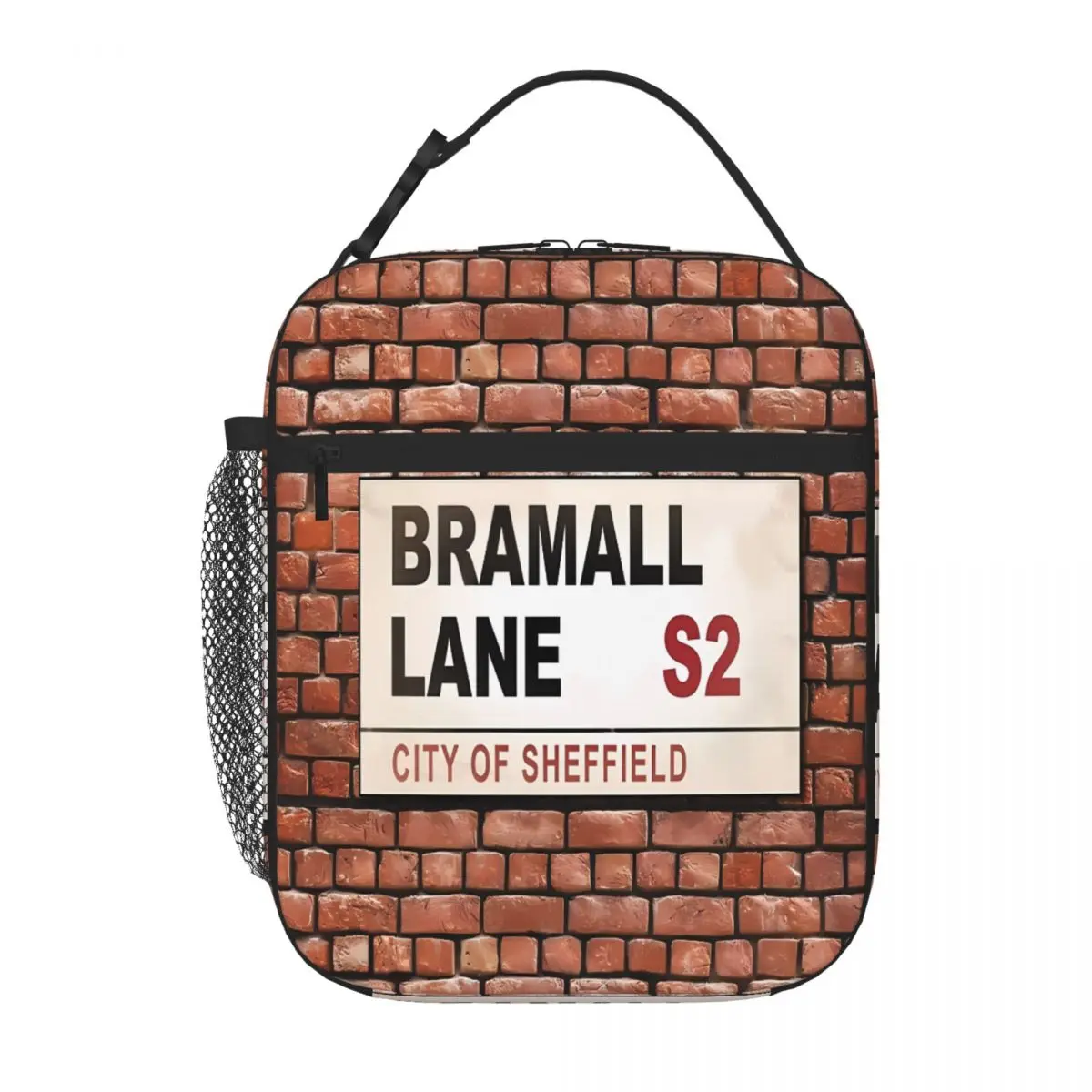 Bestselling Bramall Lane Street Sign Industrial Style Reusable Lunch Bag Daycare Meal Foldable Lunch Bag