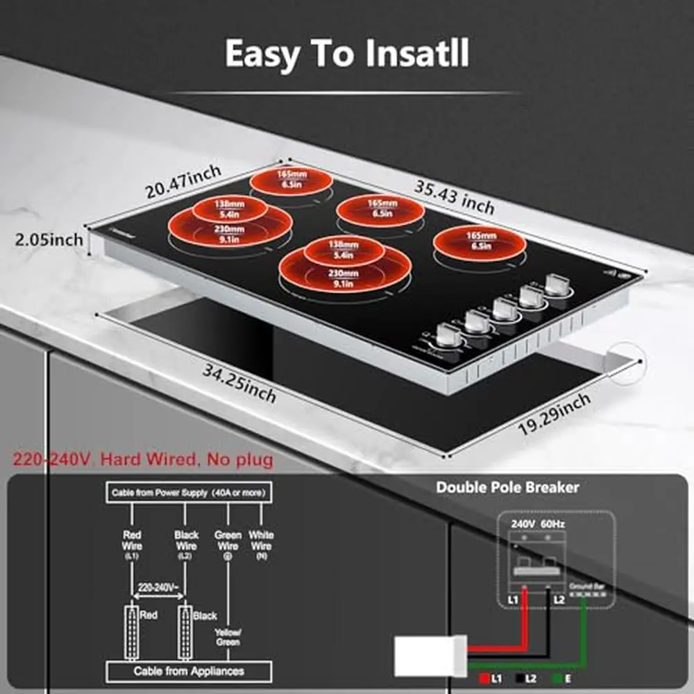 Ceramic Electric Cooktop 36