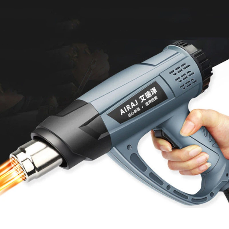 

Digital Display Temperature Adjustable Hot Air Gun Small Car Film Baking Gun High Power Heat Shrinkable Film Plastic Welding Gun