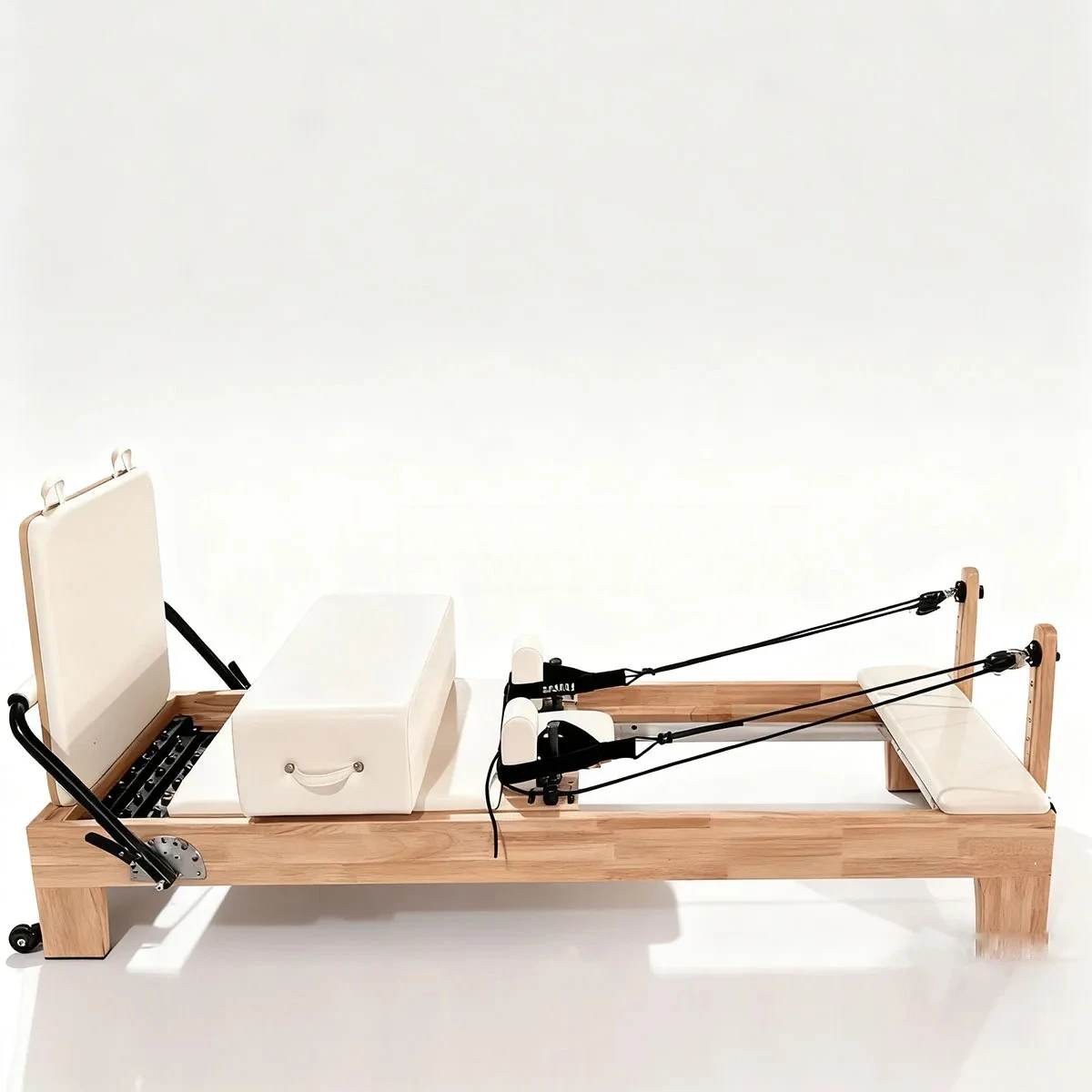 Studio Use Oak Wood Pilates Equipment Pilates Reformer Bed Fitness Gym Exercise Reformer Machine