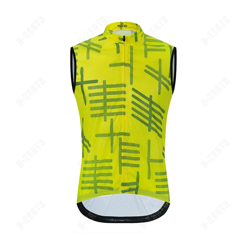 Cycling Vest Mens Bicycle Jacket Windproof Vest MTB Bike Clothes Lightweight Cycling Jersey Quick Dry Cycling Sleeveless Jersey