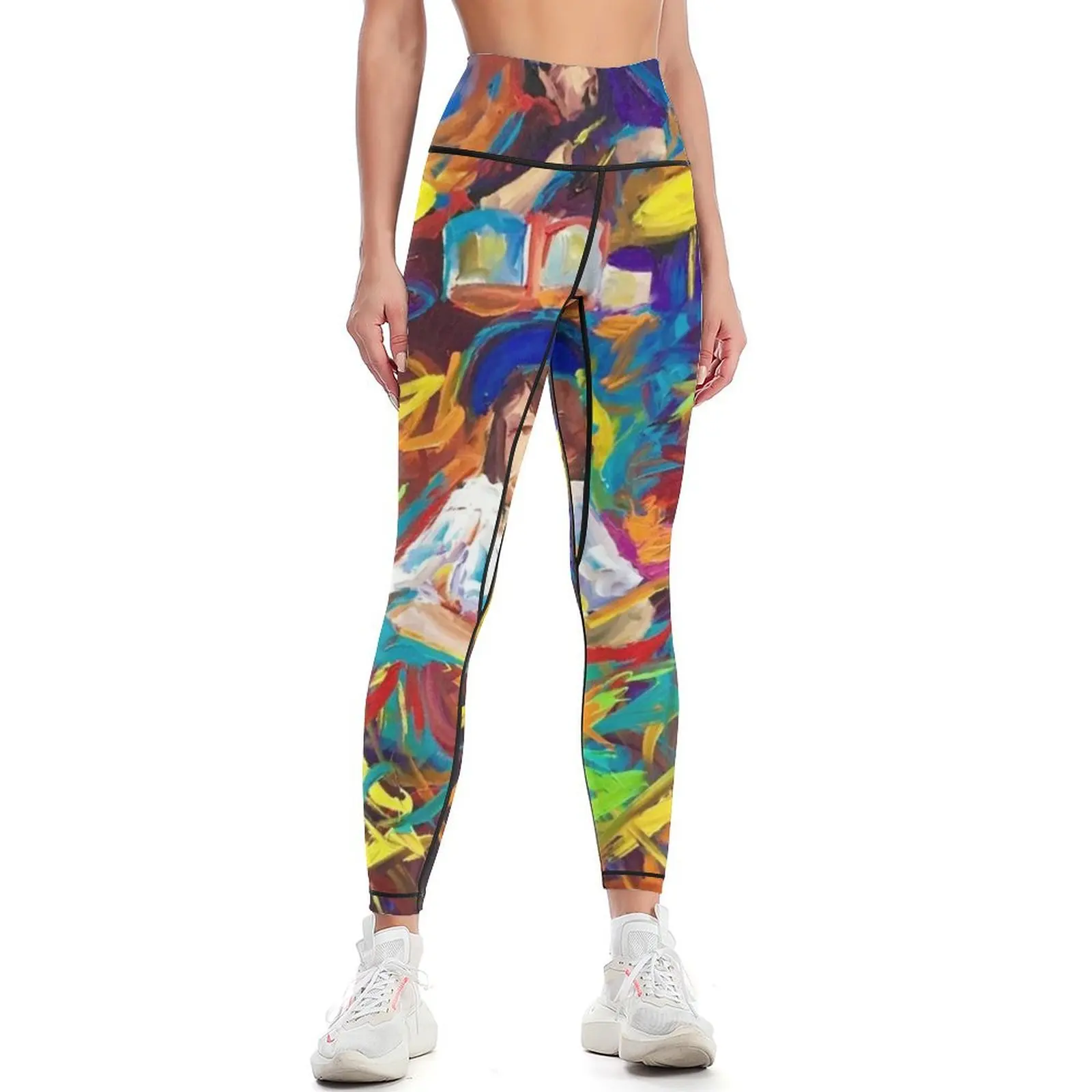 abstrack band rock Leggings sport legging Legging sexy woman Legging sport Women's high waist Womens Leggings