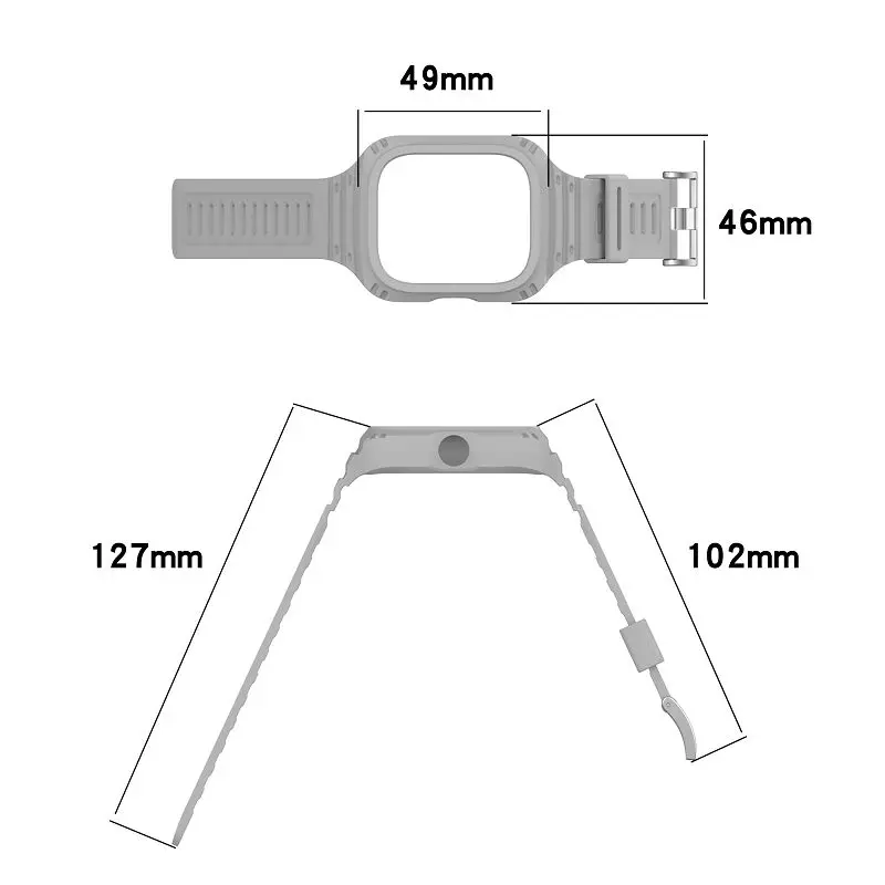 Redmi için İzle 4 bantları kılıfları 2 in 1 silikon İzle sapanlar kılıfları Redmi İzle ile uyumlu 4 sapanlar Xiaomi Smartwatch sapanlar