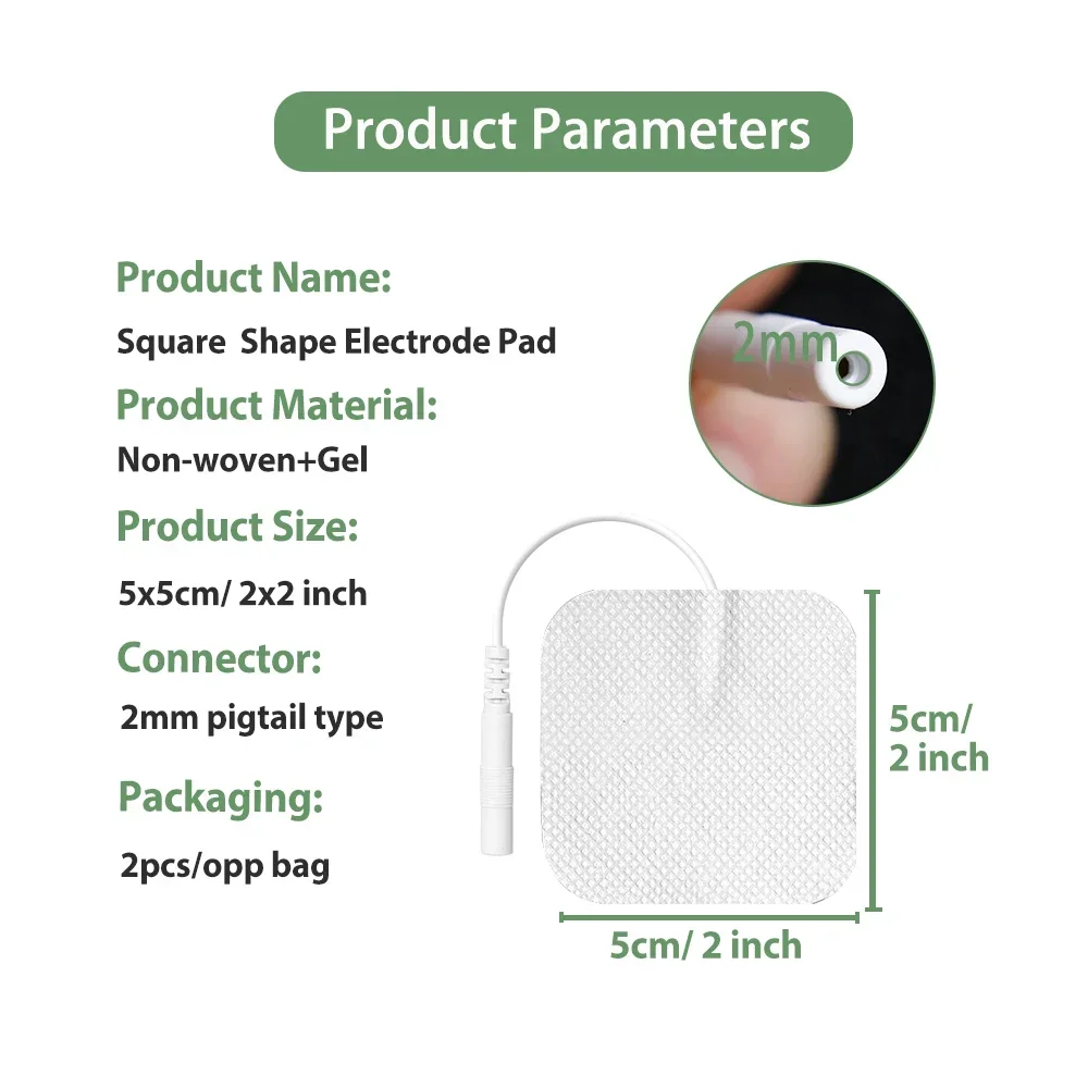 10/20/50Pcs Tens Electrode Pads Gel Electric Patches For Reusable Acupuncture Body Massager Pulse EMS Muscle Stimulator Sticker