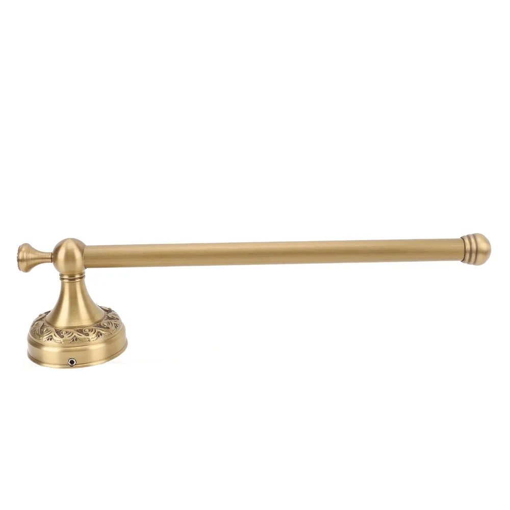 

Copper Towel Bar Rustproof Wall Mounted Hand Towel Holder Exquisite Pattern Carving Practical Tissue Roll Holder