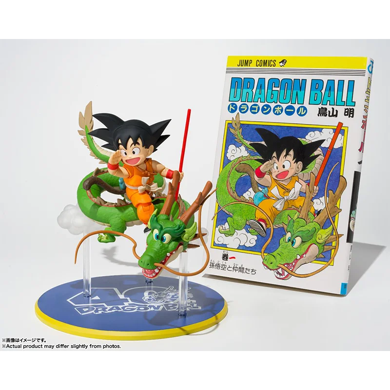 100% em estoque original bandai s.h. figuarts shf filho goku dragão 40th aniversário edição anime coleção de figuras modelo