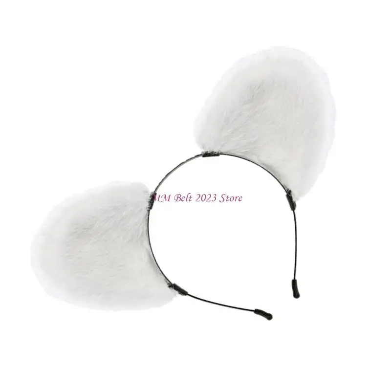다양한 행사를위한 49me 트렌디 베어 귀 헤어 밴드 여행 및 이벤트에 적합한 부드럽고 편안한 헤어 액세서리