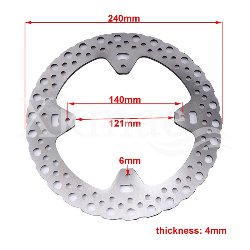 240mmモーターサイクルディスクブレーキローター,ホンダcr 125 crf 250 e r x 450-2002用,フロントおよびリアブレーキディスク,新品