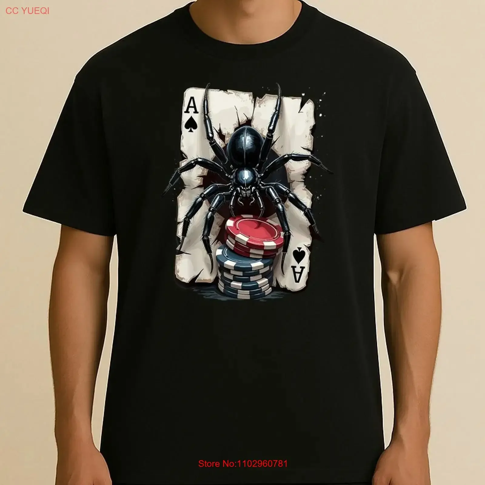 camiseta-estilo-cassino-ace-of-spades-poker-s-4xl-vintage-lavada-para-uso-diario-masculina-versatil-respiravel-com-estampa-grafica