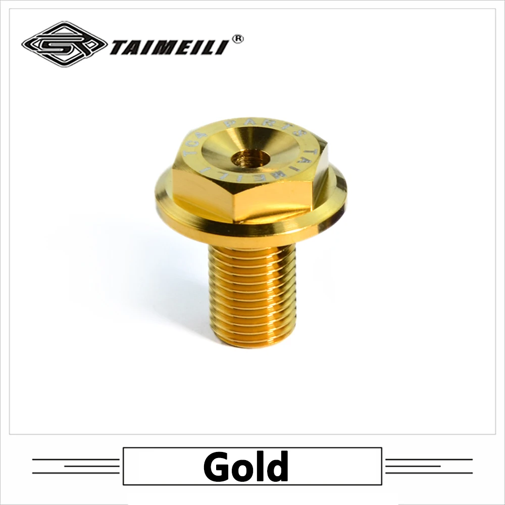 TAIMEILI Titanlegierungs-Schraube Motorrad Vorderachse Große Schraube M14 M16 X 22 p1.5 1 Stück – Detail 5