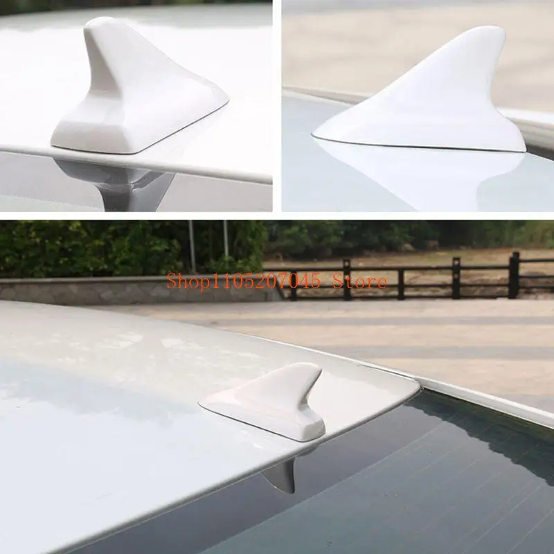 Black/Blue/Gray/White Shark Fin Shape Antenna Car External Roof Aerial Antenna Vehicle Roof Decoration