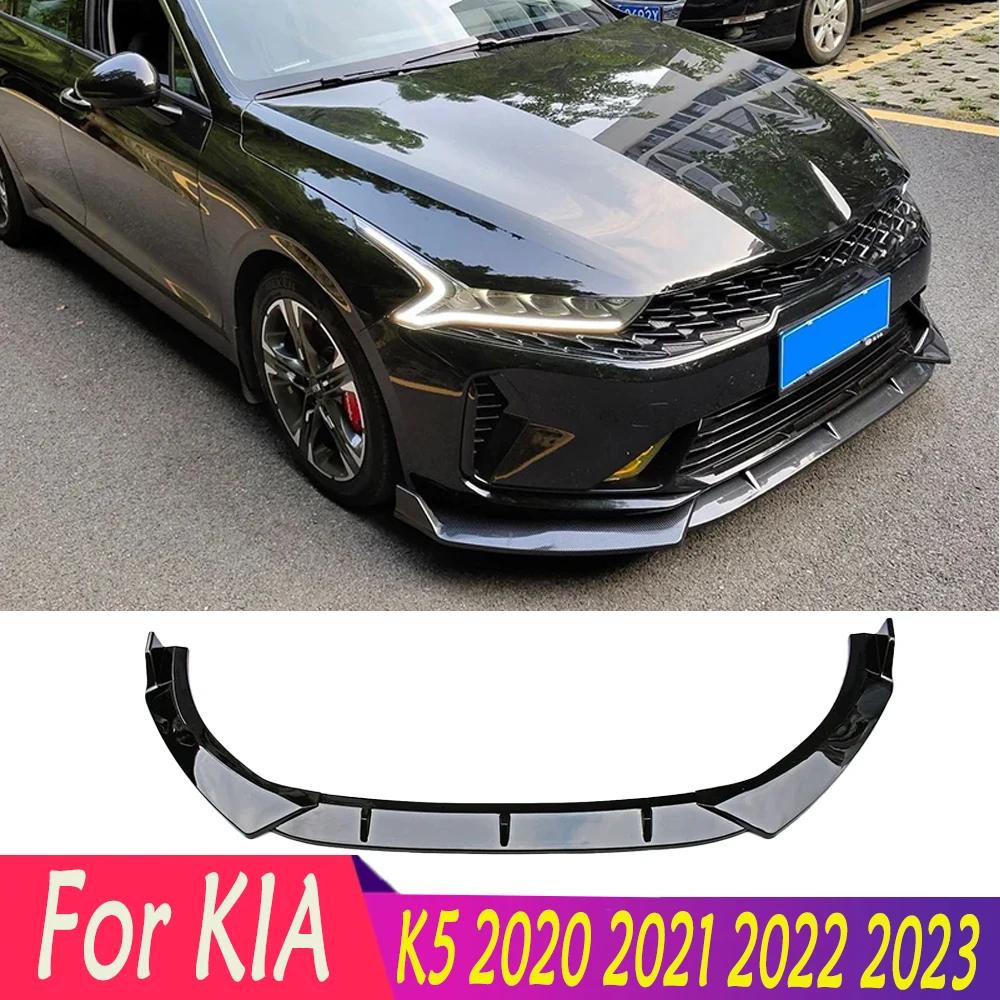 

High Quality Front Bumper Lip Spoiler For KIA K5 2020 2021 2022 2023 Side Splitters Guards Deflector Chin Diffuser Body Kits