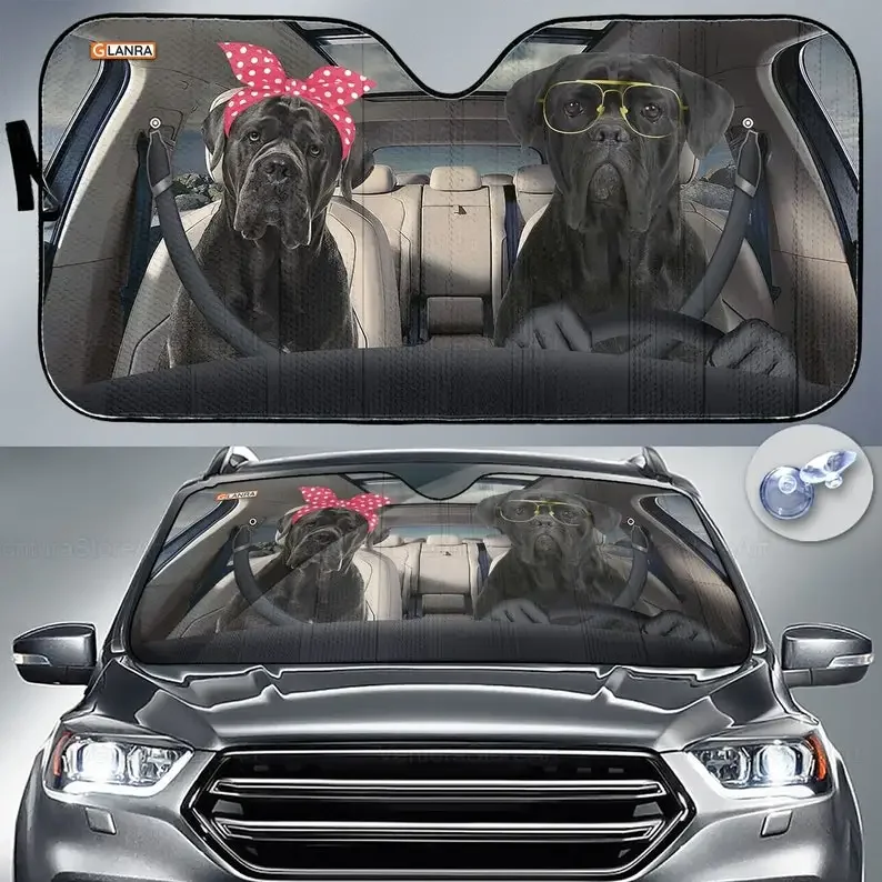 Cane Corso  Sun Shade, Auto Car Sunshade, Dog Car Sun Shade,  Decoration, Dog Lover Gifts, Gift For Him PHT042205D01