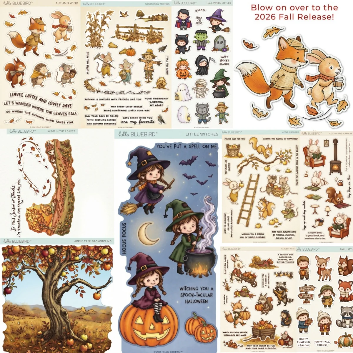 Autumn 2026 Pumpkin Apple Orchard Leaves Metal Cutting Dies Clear Stamps For DIY Decorating Scrapbook Paper Halloween Newest