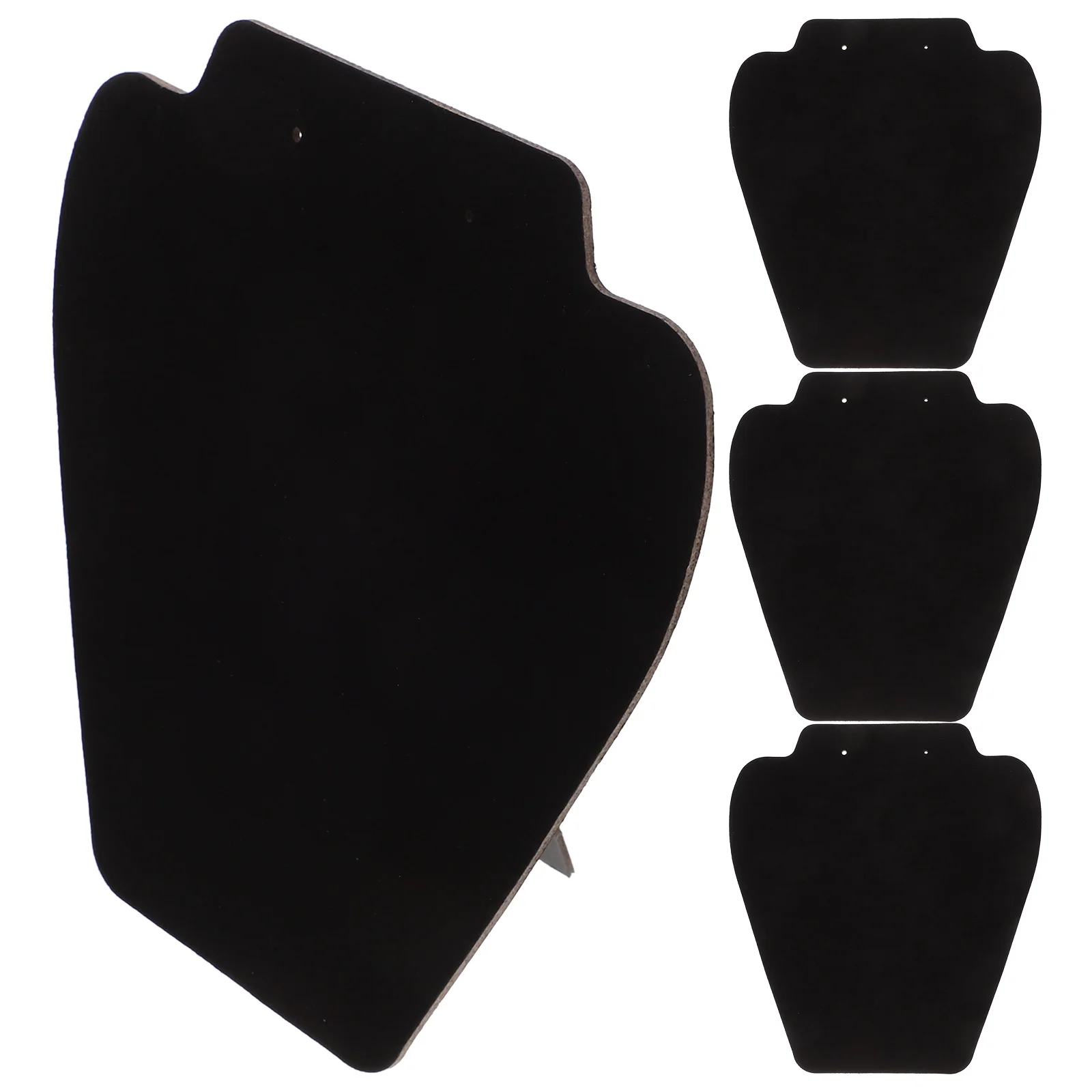 

4Pcs Necklace Display Board Jewelry Organizer Stand with Earring Section Pendant Holder Modern Design for Retail Store Personal