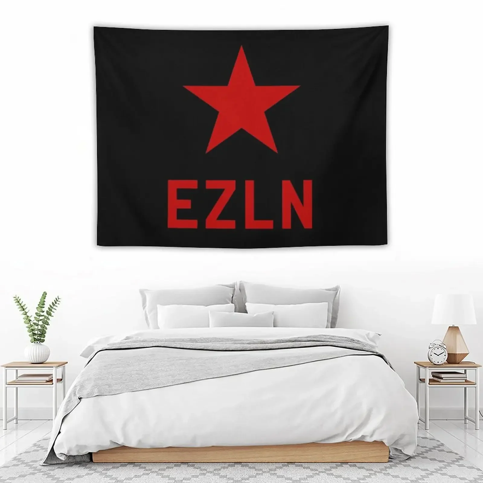 Tapiz de bandera de EZLN, decoración de organización y decoración para dormitorio, tapiz de habitación