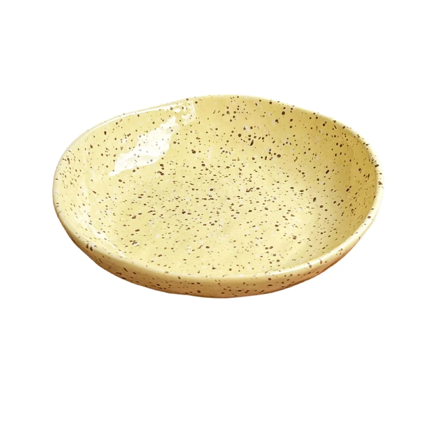 Korean Retro Splatter Ceramic Plate Colorful Under Glaze Dessert Salad Breakfast Dish