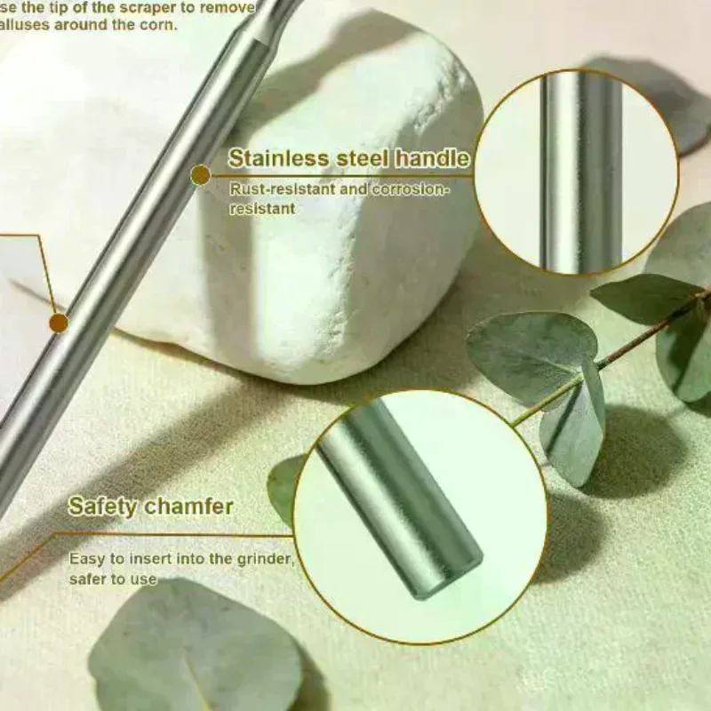 Stainless Steel Pedicure Drill Bit Clavus Corn Remover Cuticle Cutter For Pedicure Drill Rotary Burr Bit Foot Care Tools