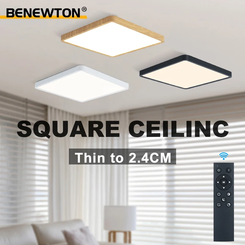 

Modern Ultrathin Ceiling Lamp Square 36W Dimmable Remote Control Dimmable 100-240V Ceiling Light Fixtures Bedroom Living Room