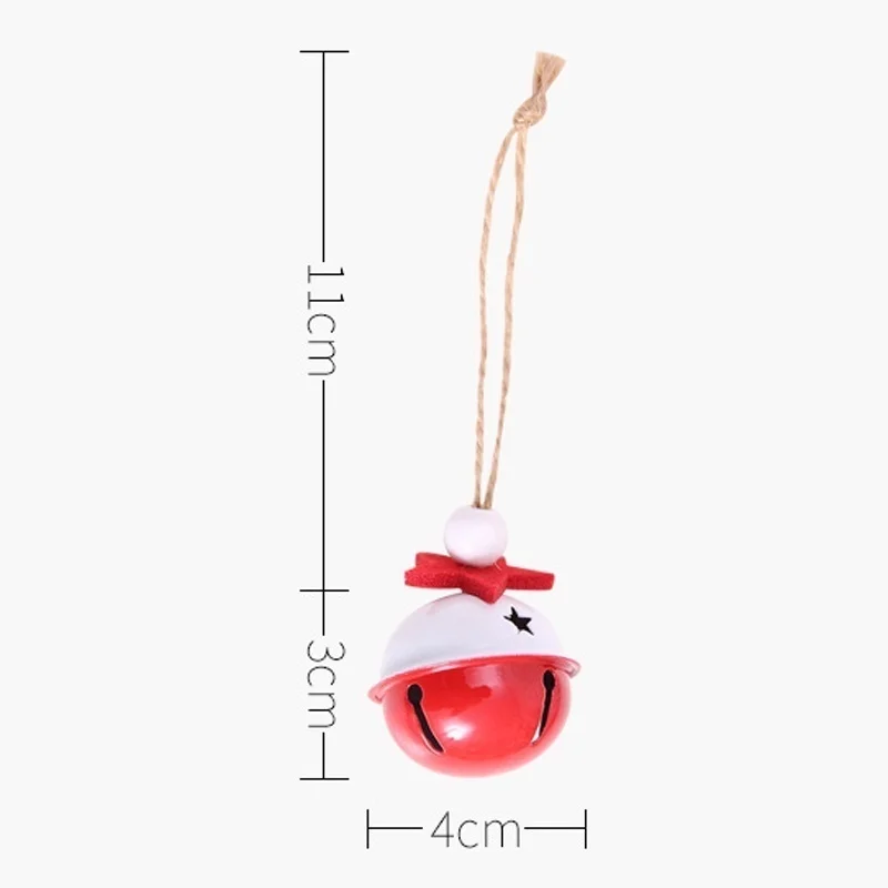 (5pcs/bag) Red Mini Bell Christmas Pendant Pet Toy Wedding Decorative Parts Arrangement Accessories